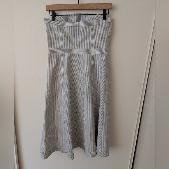 Vintage Banana Republic Womens 4 Seersucker Dress Shabbychic Cottagecore Preppy - Picture 4 of 8